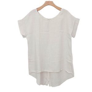 Terzo Millennio Tunic Women Small Beige Oversized Casual Minimalist Boho Artsy